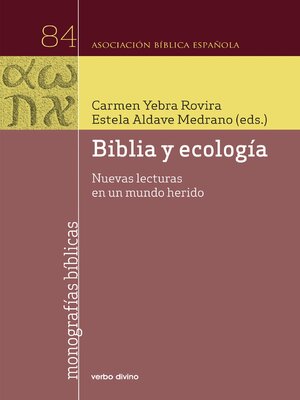 cover image of Biblia y ecología